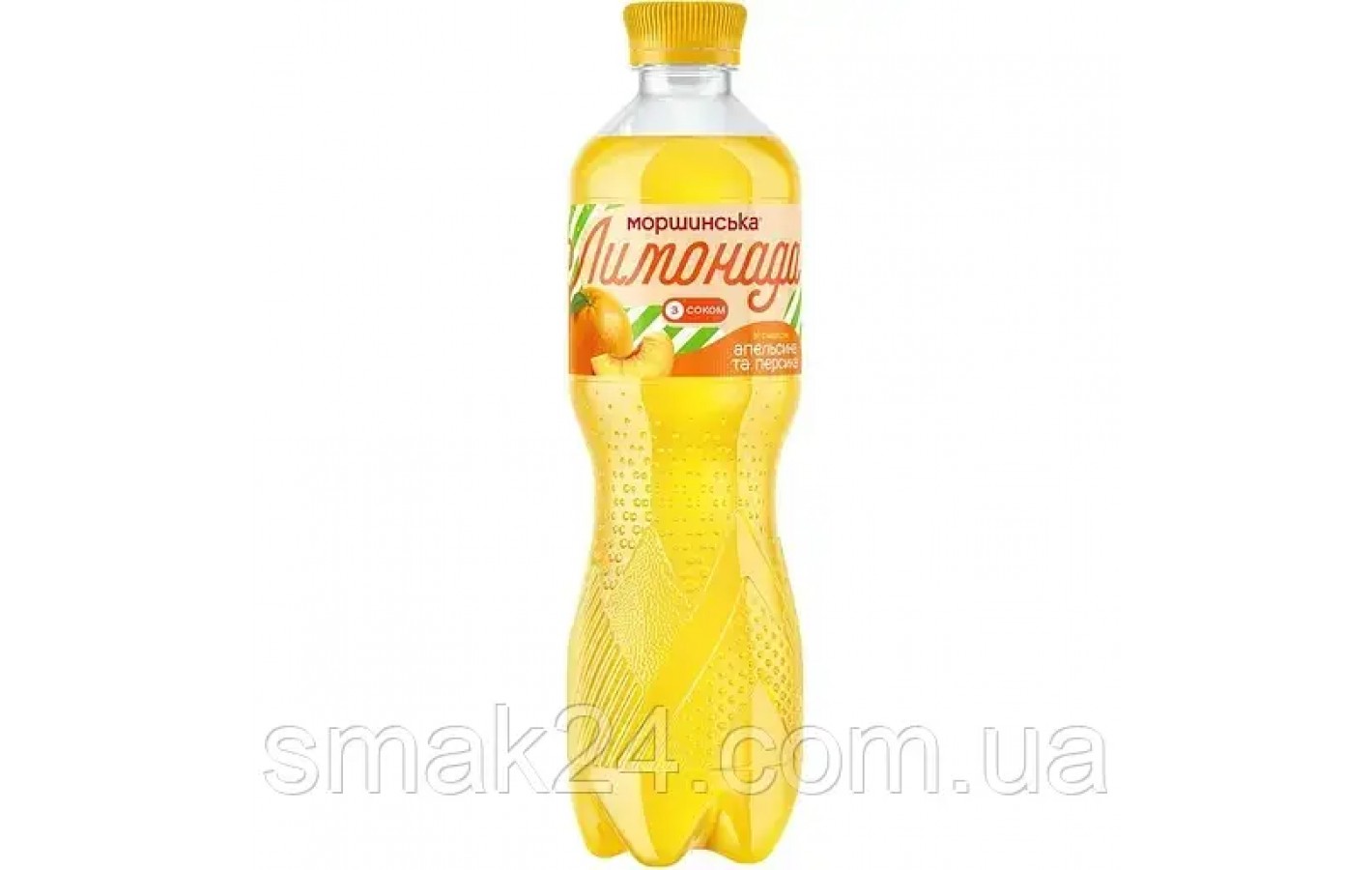 Лимонад Моршинская лимонада со вкусом апельсин и персик слабогазированный 0,5 л