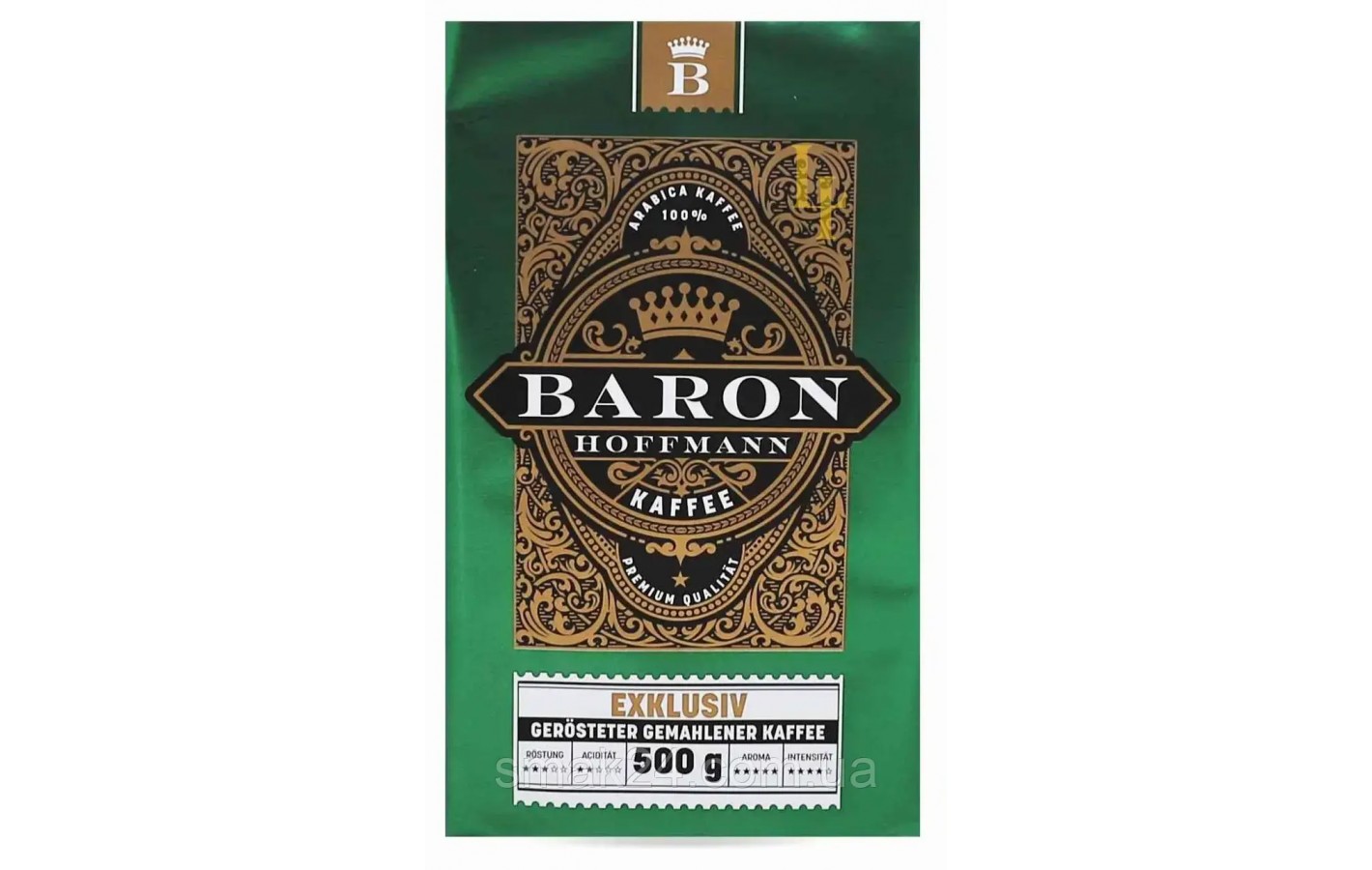 Кава мелена 100% Арабіка Baron Hoffmann Kaffee Exclusiv 500 г Німеччина