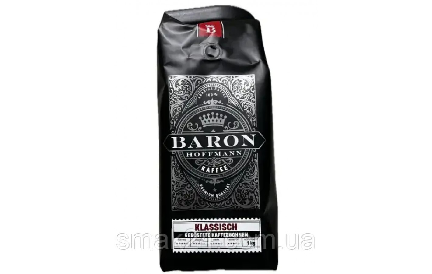 Кава зернова 100% Арабіка Baron Hoffmann Kaffee Klassisch 1кг Німеччина