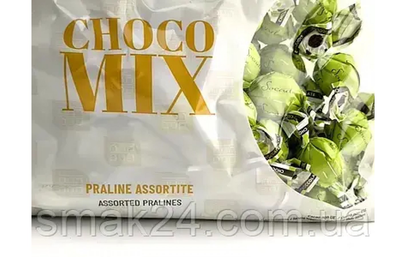 Конфеты шоколадные с фисташковым кремом Socado Choco Mix 1 кг Италия