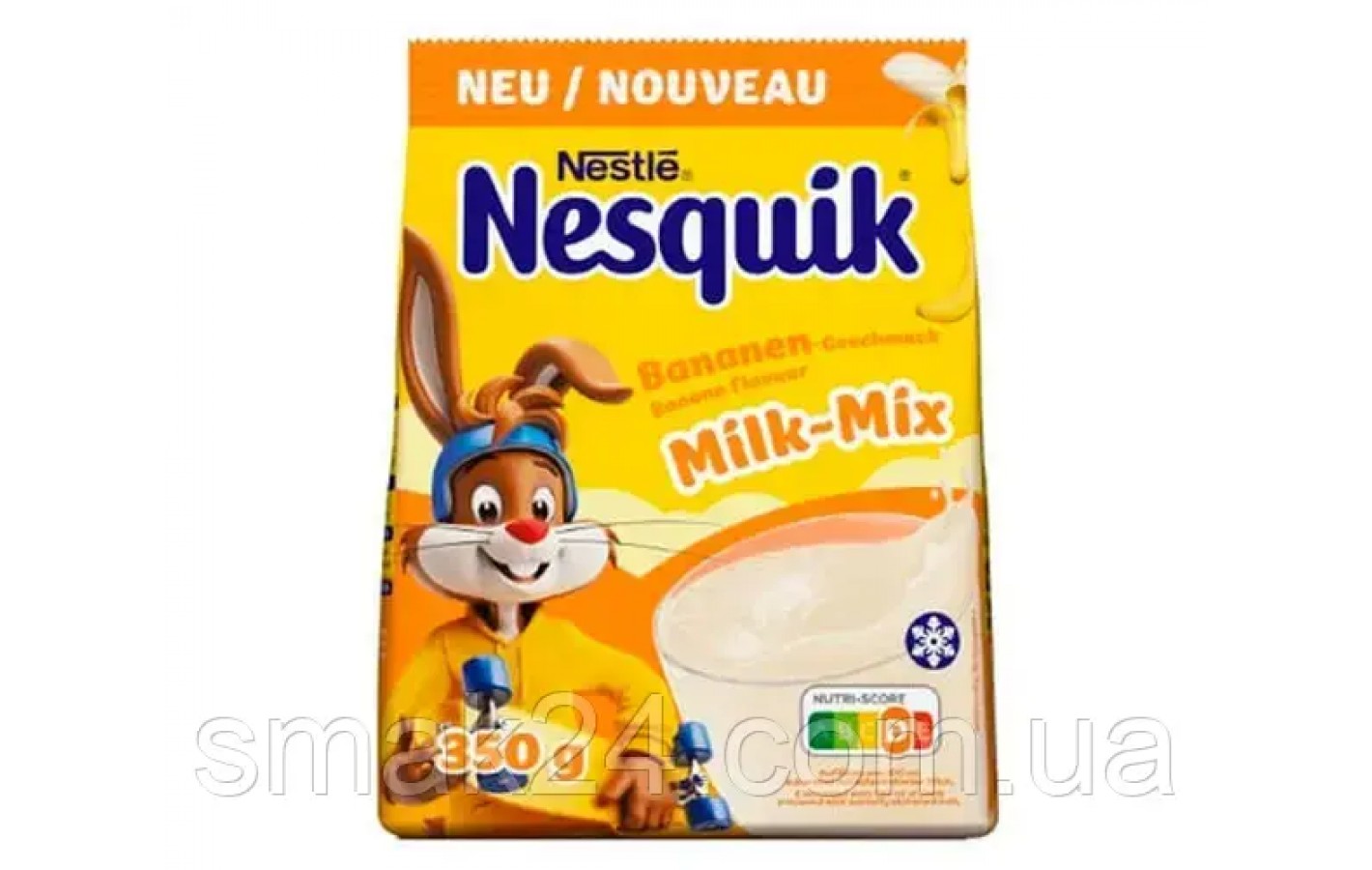Какао-напиток банановый Nesquik Banana Milk-Mix Nestle 350г Германия