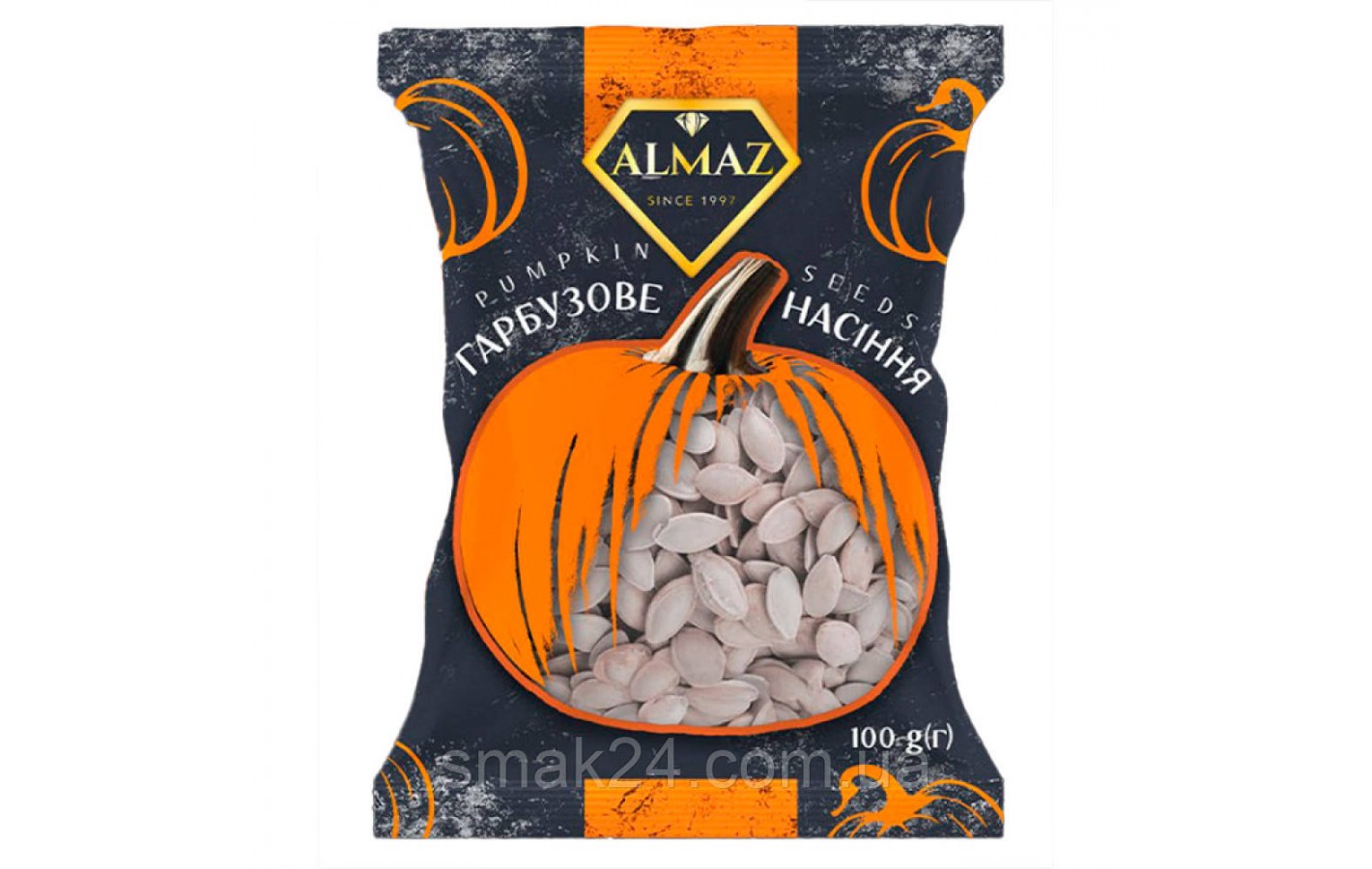 Насіння гарбузове смажене ALMAZ 70г