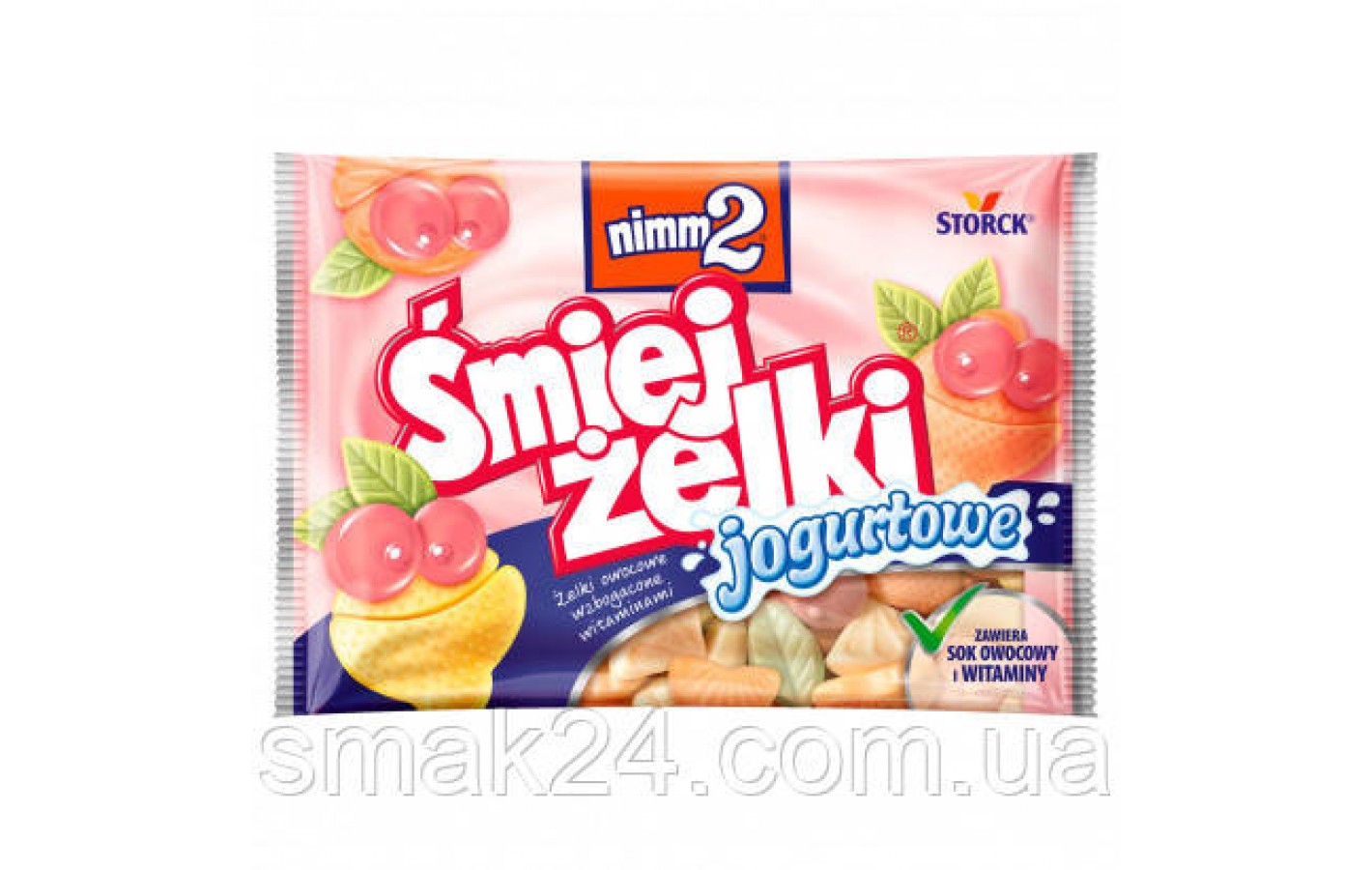 Желейные конфеты Фруктовый йогурт Śmiejżelki jogurtowe Żelki owocowe 100г Германия