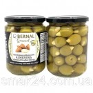 Оливки зелені фаршировані мигдалем БЕЗ ГЛЮТЕНУ. Bernal Gourmet Almendra 436/250г Іспанія