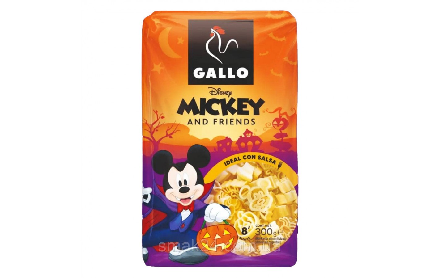 Макаронные изделия Gallo Disney Mickey and Friends halloween 300 г Испания