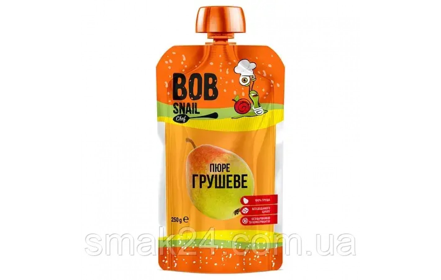Пюре фруктове Bob Snail Груша, пастеризоване, 250 г