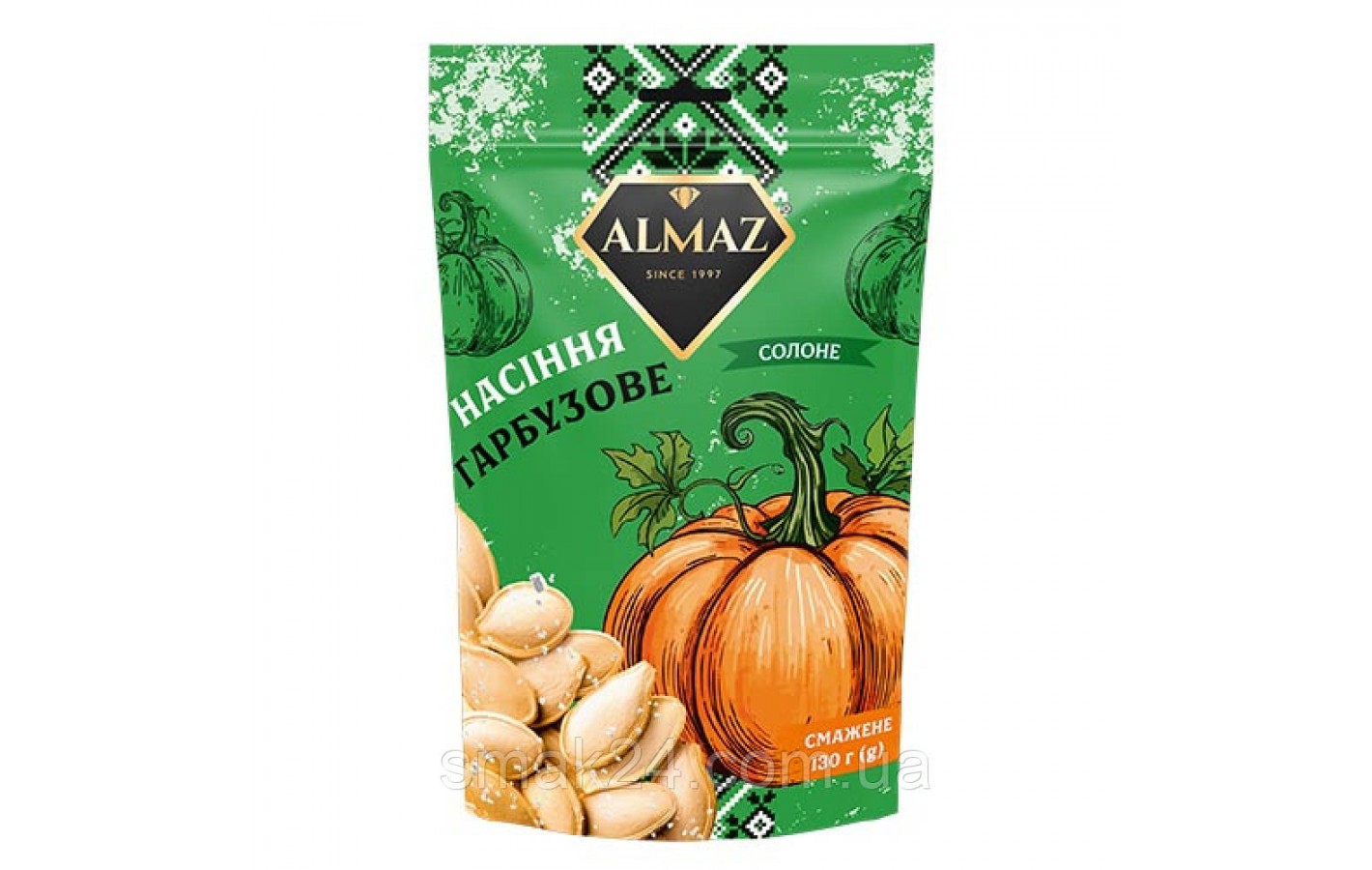Семечки тыквы соленые жареные ALMAZ 130г