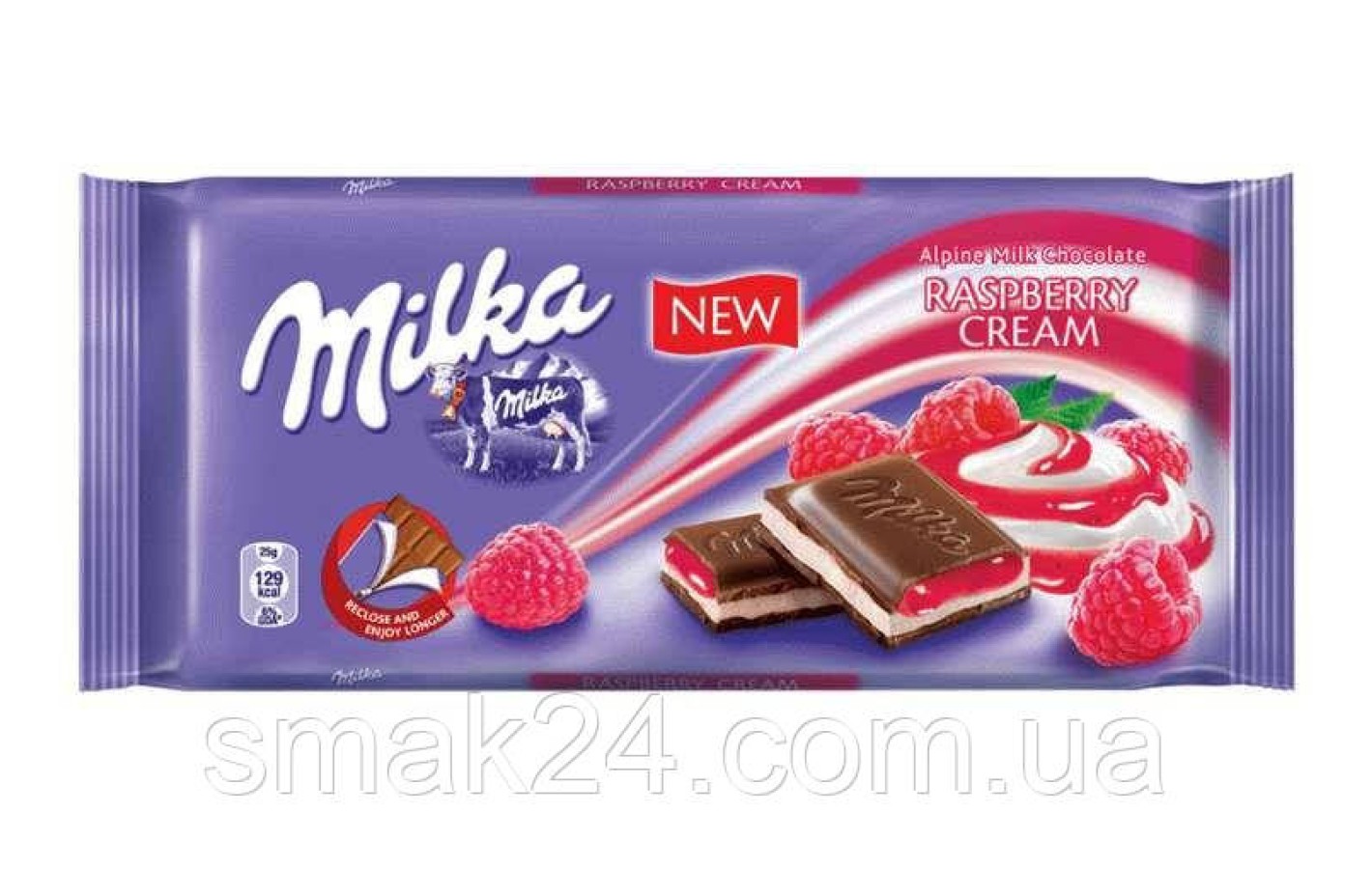 Шоколад Milka Raspberry Creme (Малиновый крем) 100г Швейцария