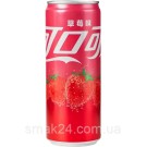 Напиток сильногазированный Coca-Cola strawberry 330мл ж/б Азия