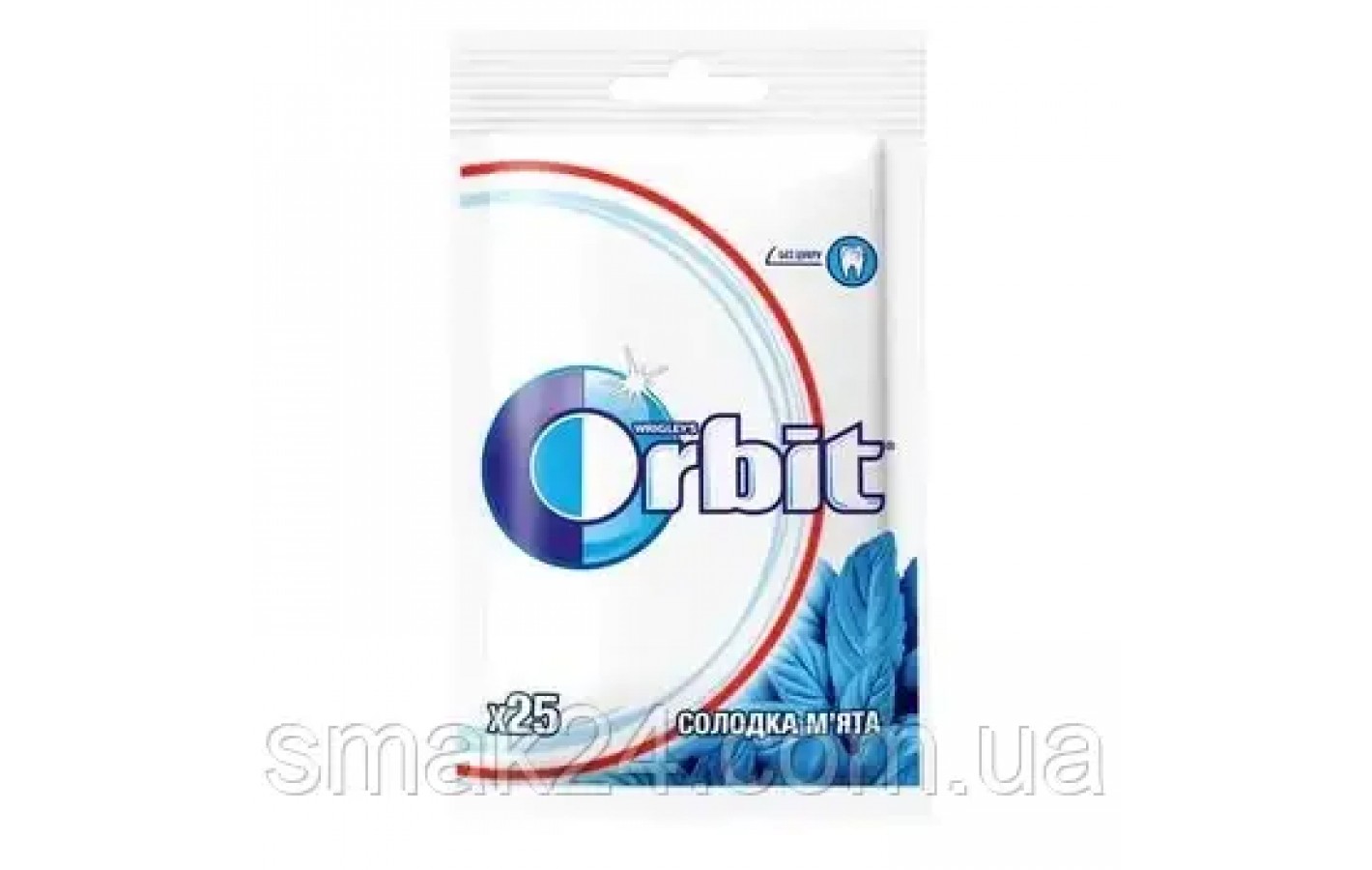 Жевательная резинка БЕЗ САХАРА Orbit Солодка м'ята 35г (25 шт) Германия