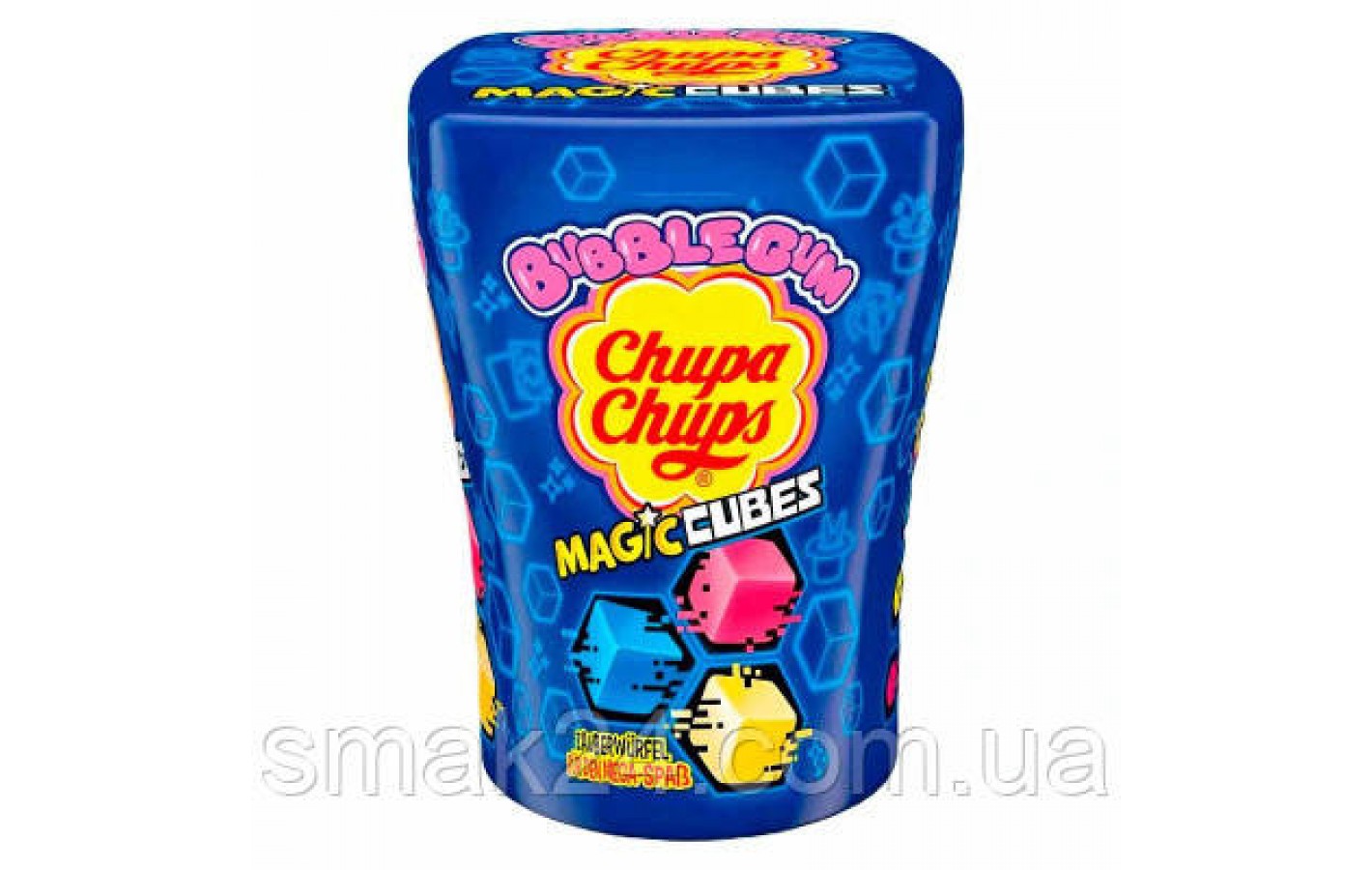 Жувальна гумка Bubble Gum із фруктовим смаком Chupa Chups Magic Cubes Bubble Gum 86г Италия