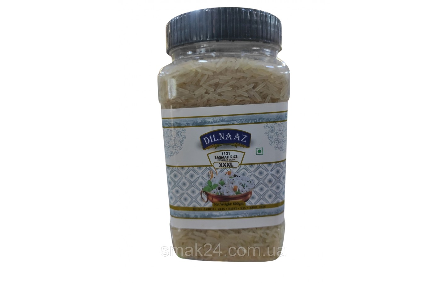Рис басмати DILNAAZ 1121 extra long gran XXXL, 800г Индия