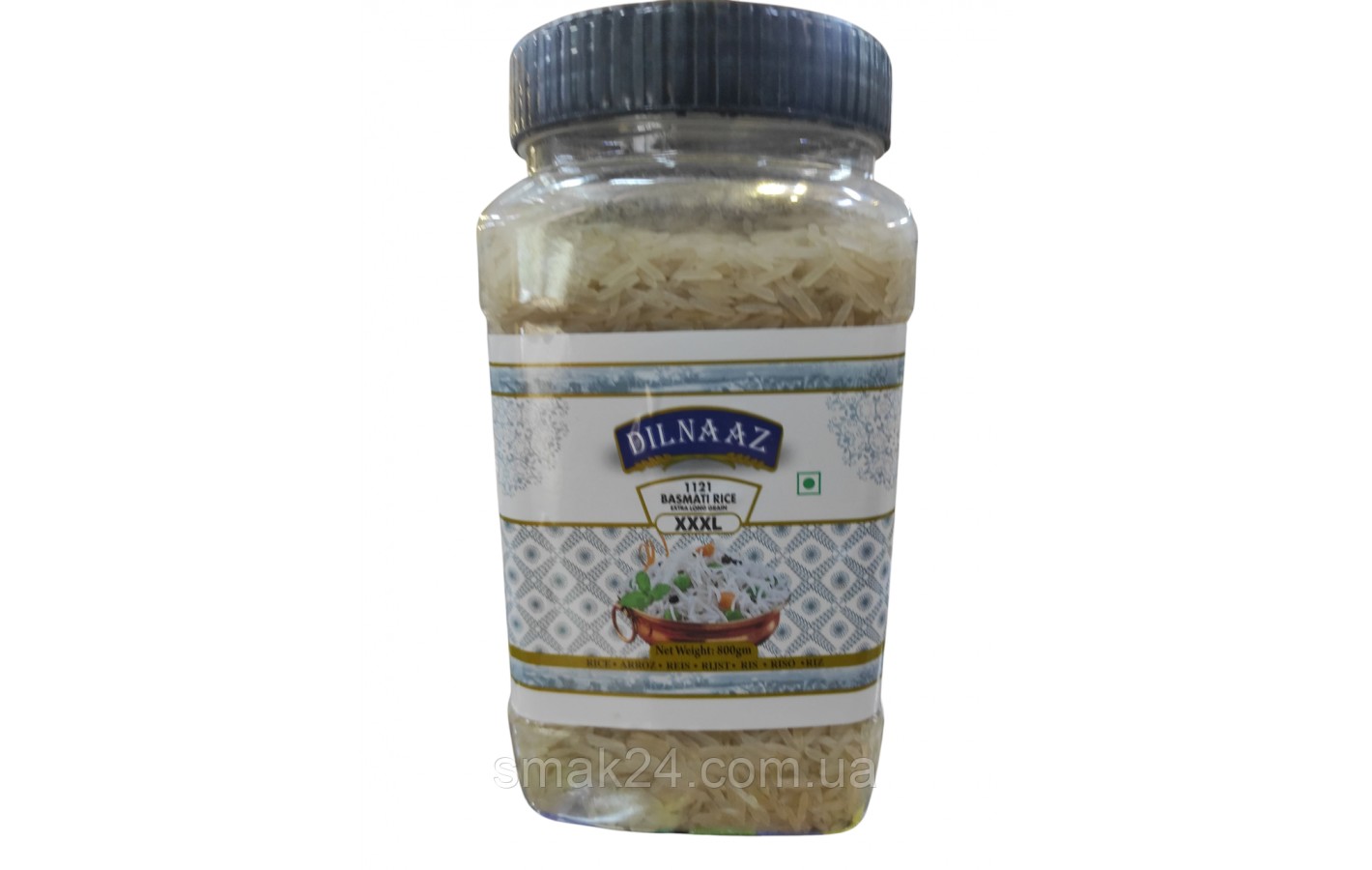 Рис басмати DILNAAZ 1121 extra long gran XXXL, 800г Индия