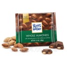 Шоколад RITTER SPORT WHOLE ALMONDS ( цельный миндаль) Германия 100г
