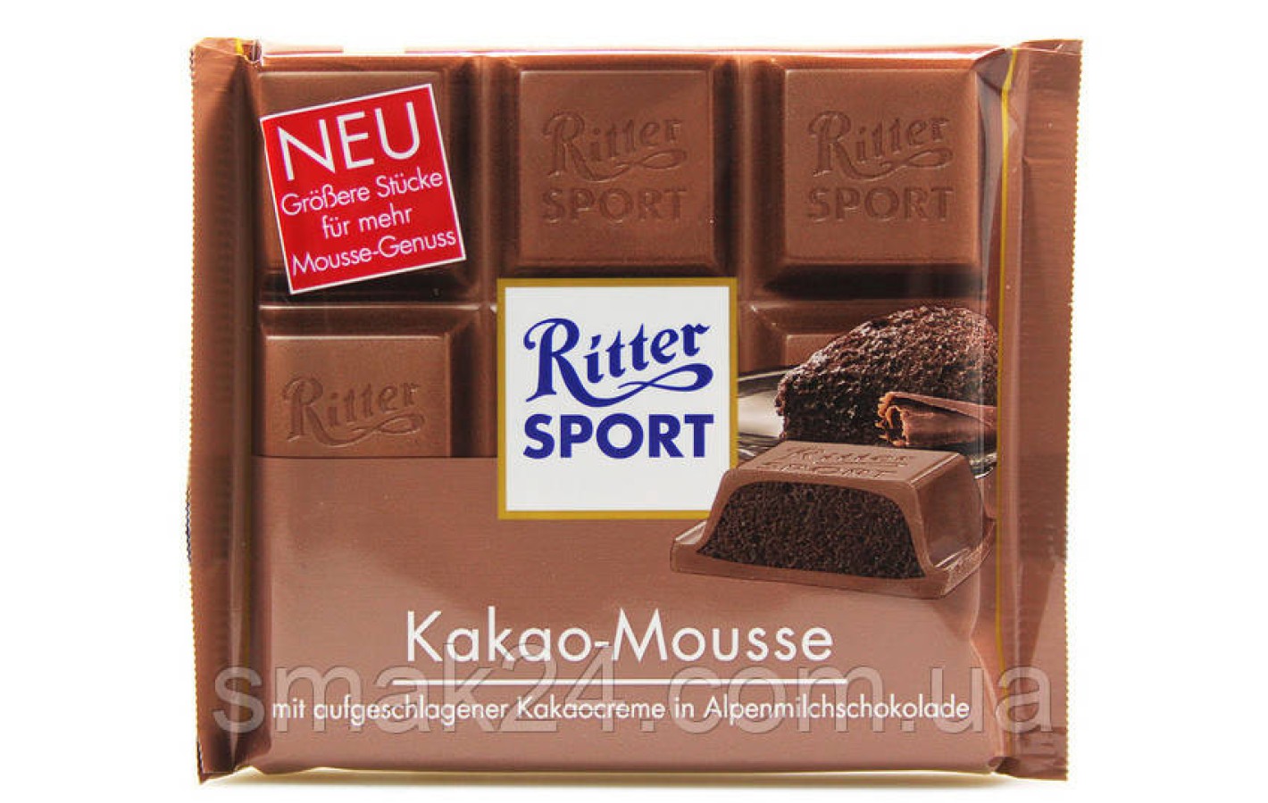 Шоколад с Какао-Мусс Ritter Sport KAKAO-MOUSSE Германия 100г