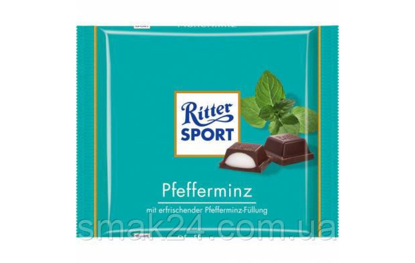 Шоколад Ritter Sport PFEFFERMINZ (МЯТНЫЙ ЛИКЕР) Германия 100г