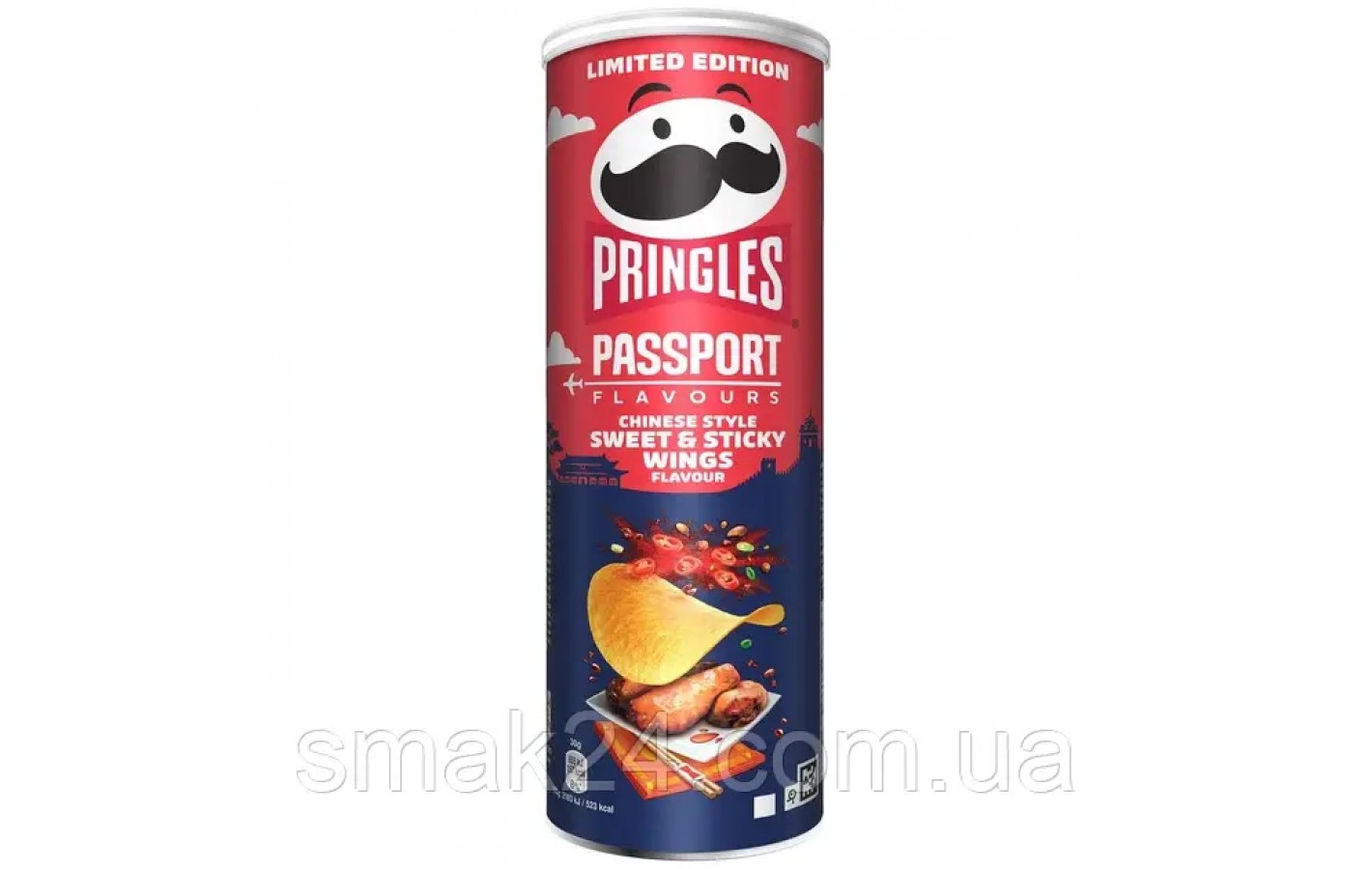 Чипсы со свкусом крылышек в китайском стиле Pringles Passport Flavours Chinese Style Sweet & Sticky Wings 165г