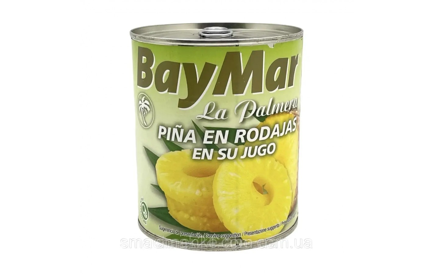 Ананас кольца в сиропе BayMar La Palmera Pińa en rodajas en su jugo 825/490г Испания