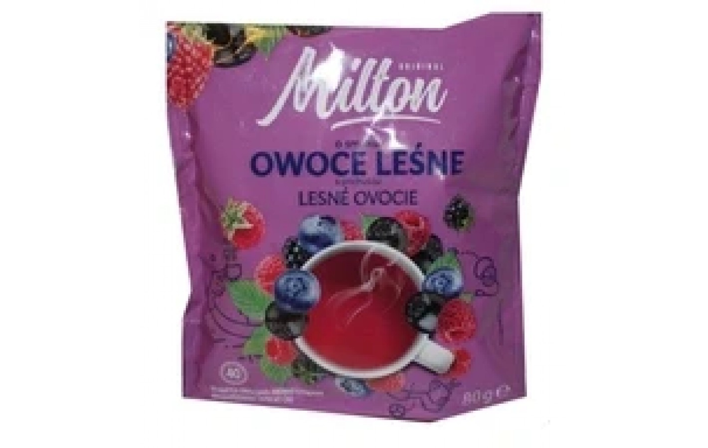 Чай со вкусом Лесные ягоды в пакетиках Milton Owoce Lesne (40 пакет) 80г Польша