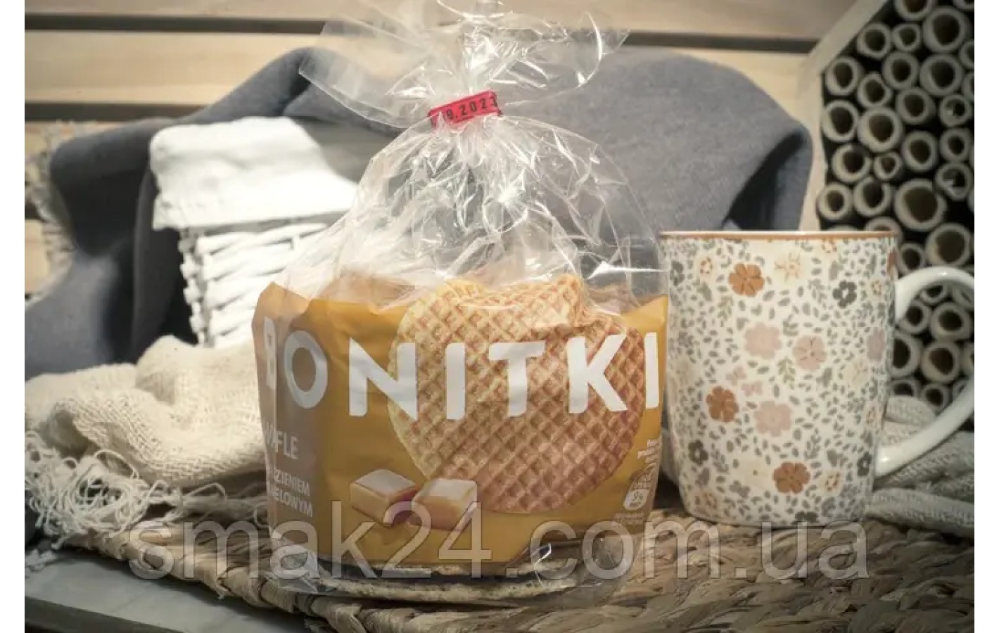 Голландские вафли с карамелью Bonitki Wafle Oblatky 400г Польша