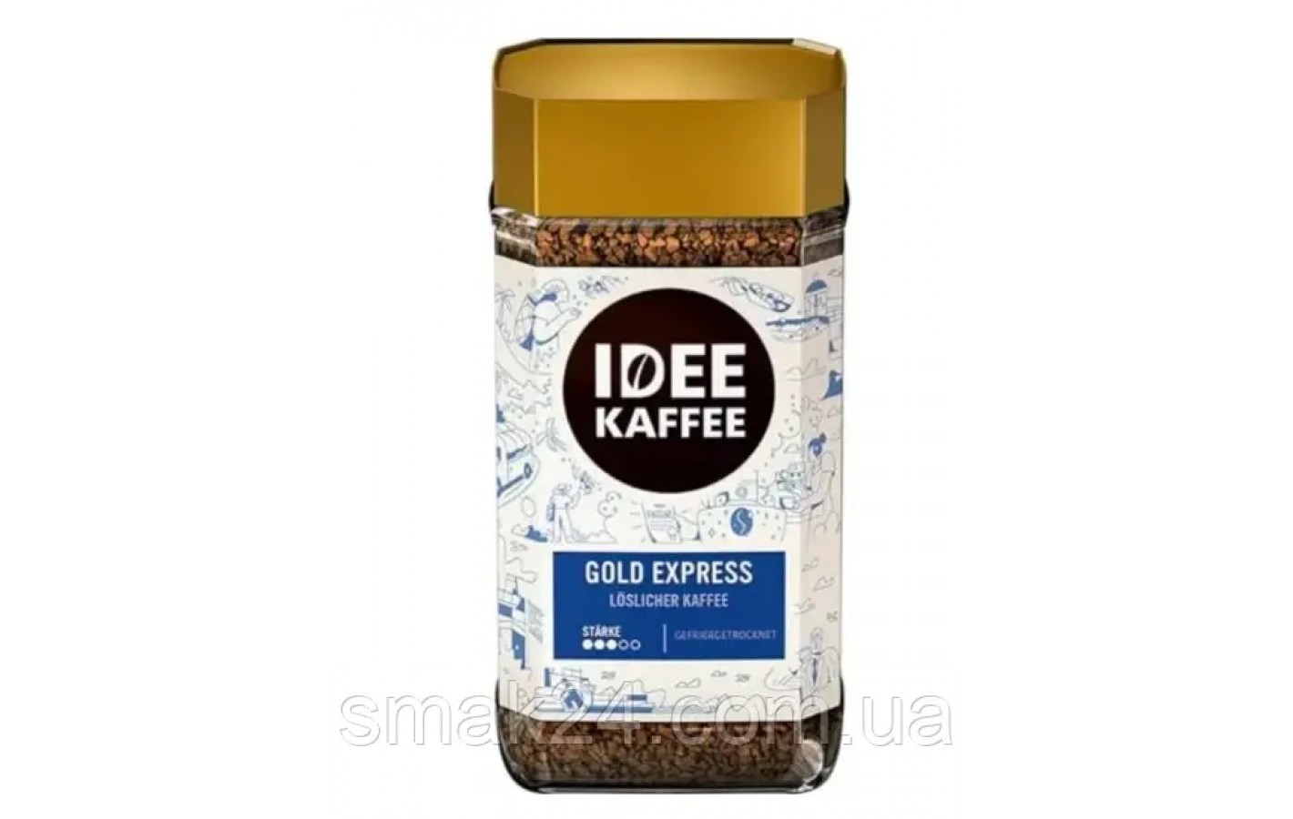 Кофе растворимый Idee Caffe Gold Express J. J. Darboven 100 % арабика 200г Германия