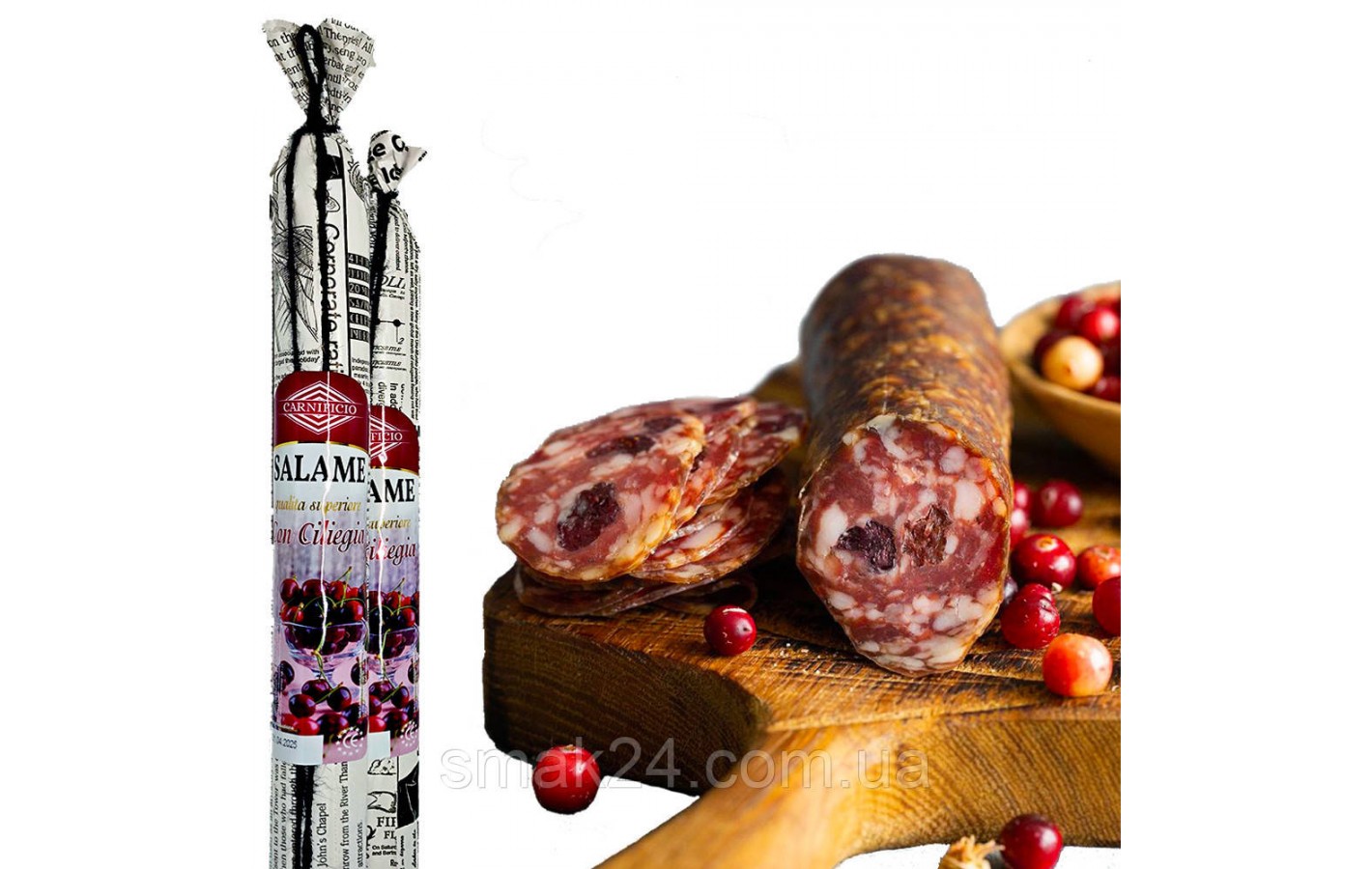 Колбаса салями с вишней Carnificio Salame Con Ciliegia 280-320г Италия