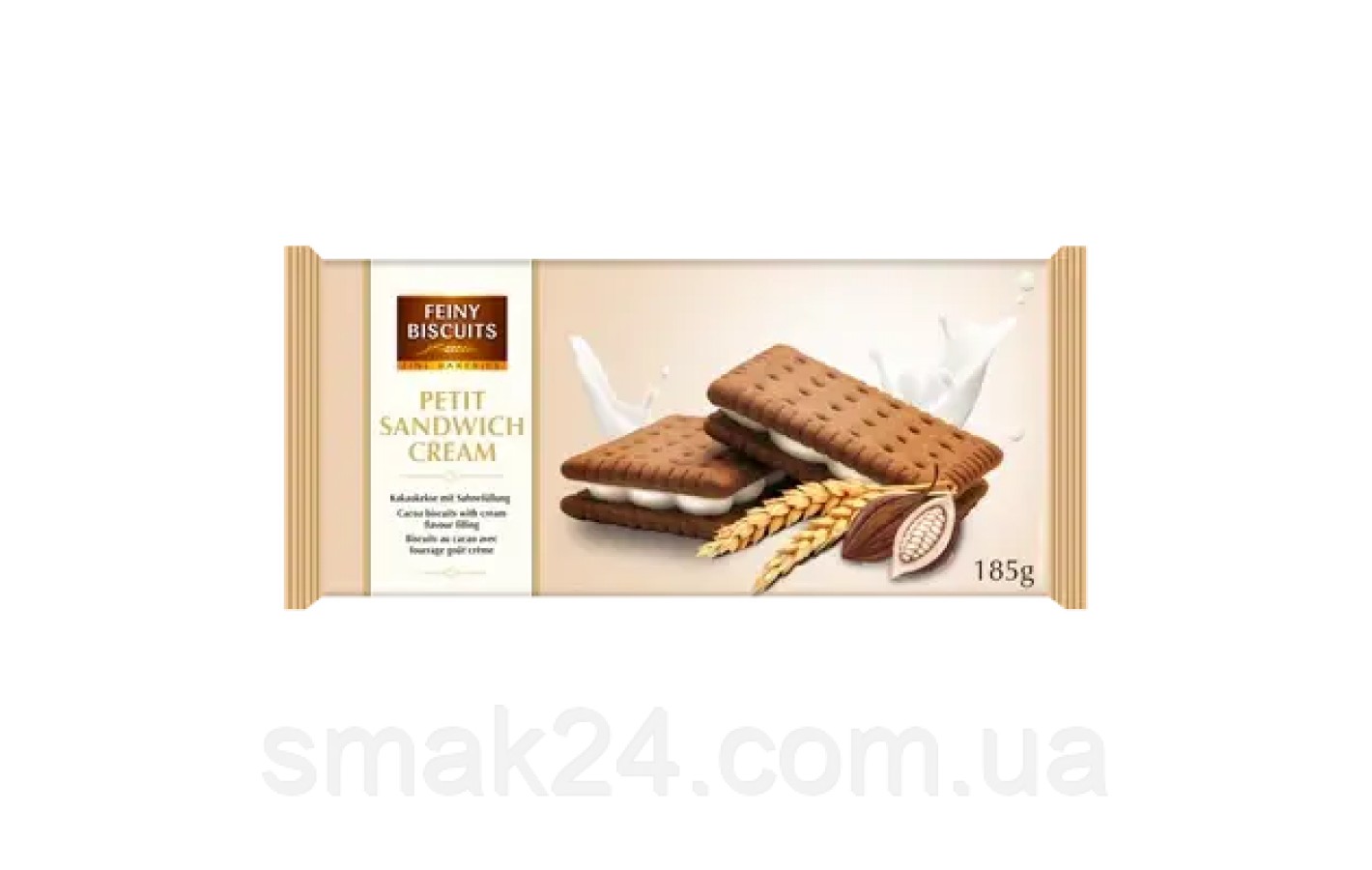 Печенье-сендвич с шоколадным кремом Feiny Biscuit Petet sandwich choco 185г Австрия