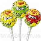 Конфеты на палочке три вкуса Chupa Chups Sour 1шт x12г  Испания