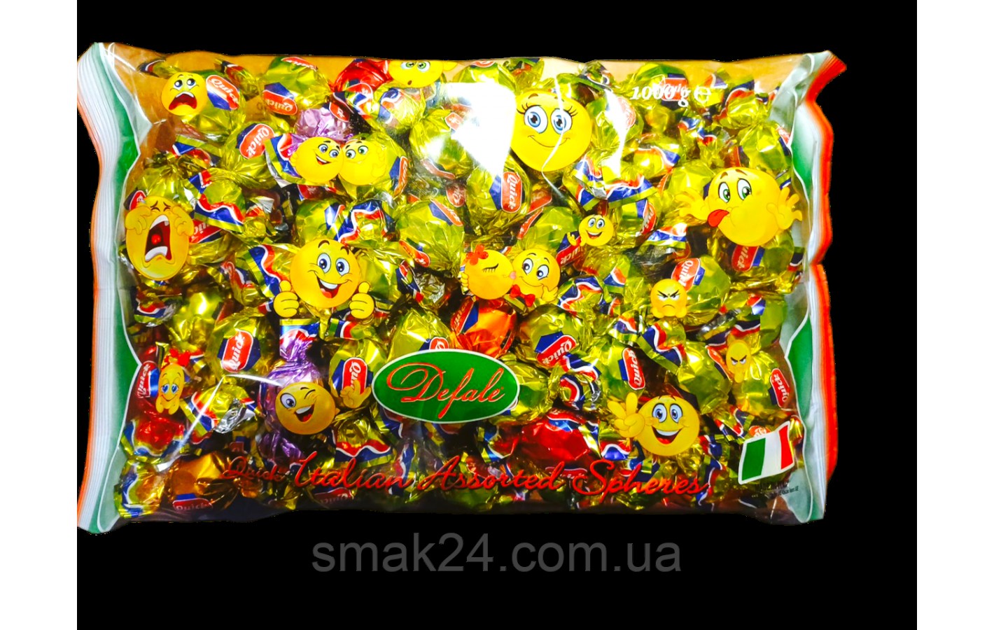 Конфеты шоколадные Итальянские Ассорти Defale Quisk Italian Assorted Spheres 1кг Италия