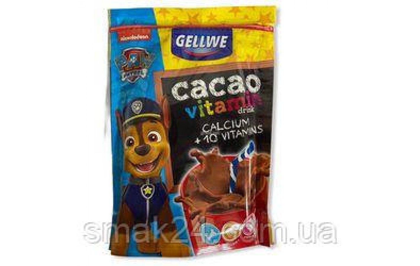 Детское какао с витаминами Щенячий Патруль Gellwe cacao vitamin Paw Patrol 150г Польша