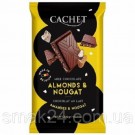Шоколад CACHET (КАШЕТ) молочний 32% какао Мигдаль та Нуга Бельгія 300 г