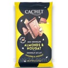 Шоколад CACHET (КАШЕТ) молочний 32% какао Мигдаль та Нуга Бельгія 300 г