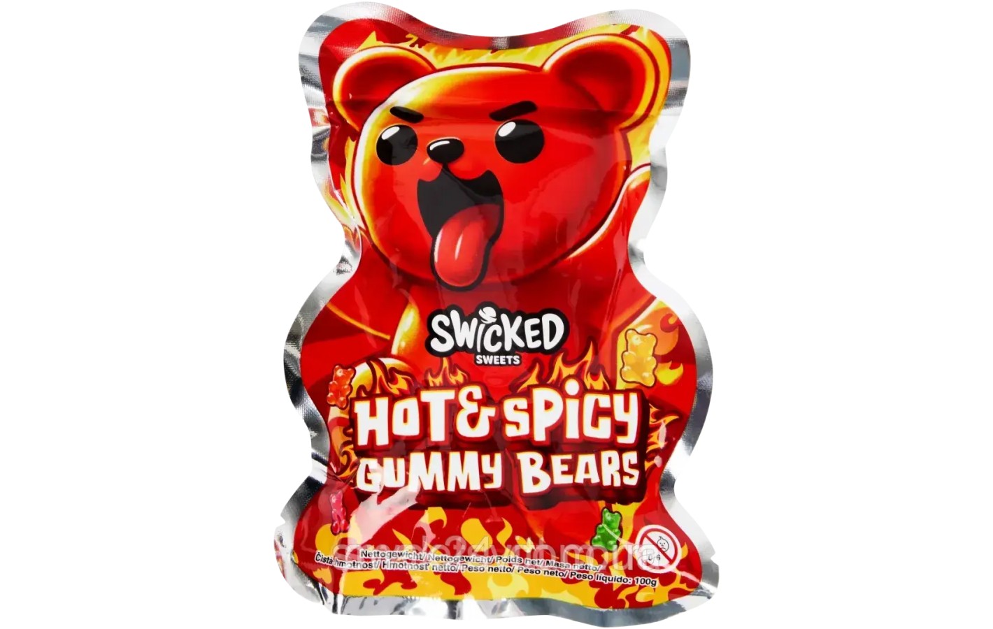 Желейные конфеты Мишки (острый вкус) Swicked Hot&Spicy 100г Нидерланды