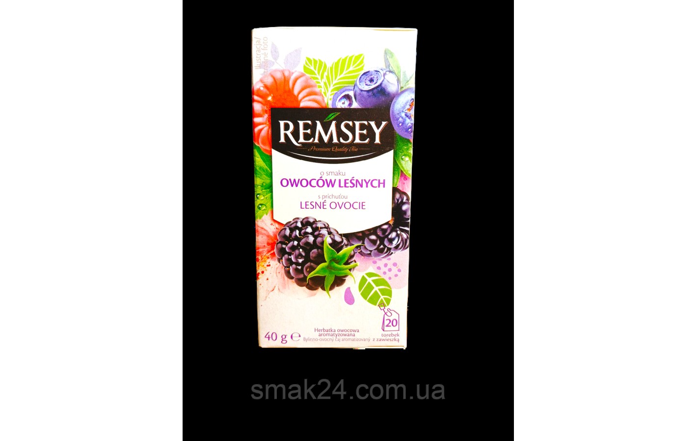 Чай фруктовый Лесная ягода Remsey Owocow Lesnych (20x2г) 40г Польша