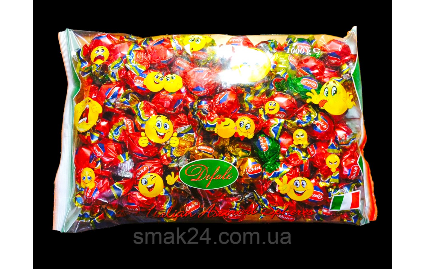 Конфеты шоколадные Итальянские Ассорти Defale Quisk Italian Assorted Spheres  1кг Италия