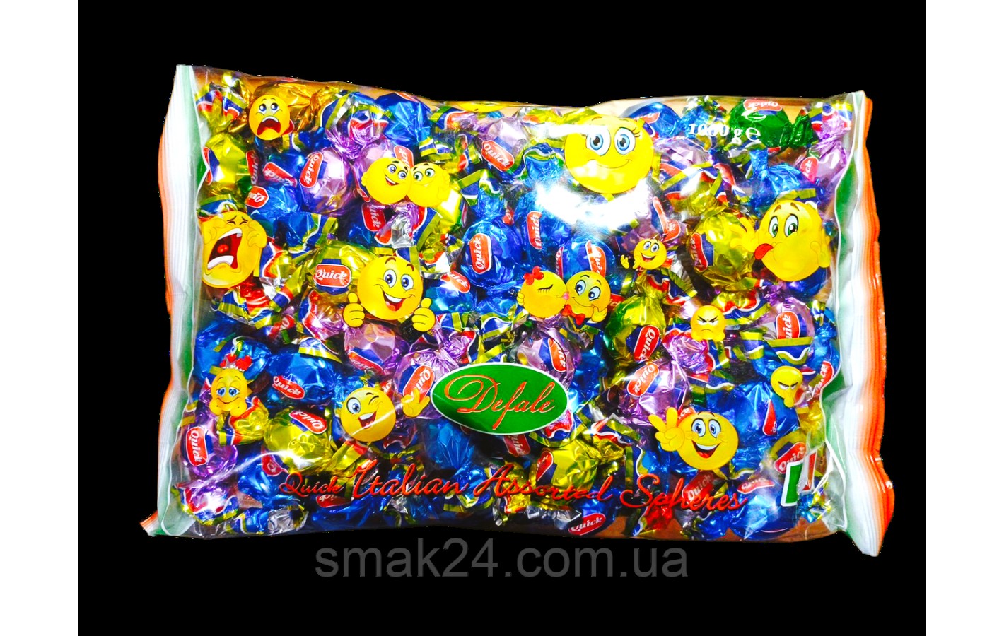Конфеты шоколадные Итальянские Ассорти Defale Quisk Italian Assorted Spheres  1кг Италия