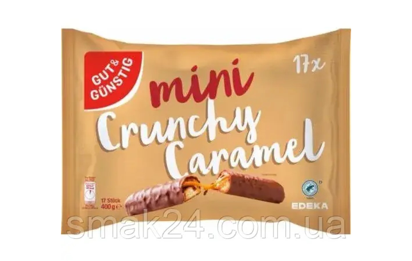 Мини - Батончики с карамелью Gut&Gunsting Mini Crunchy Caramel (17x21г) 400г Германия