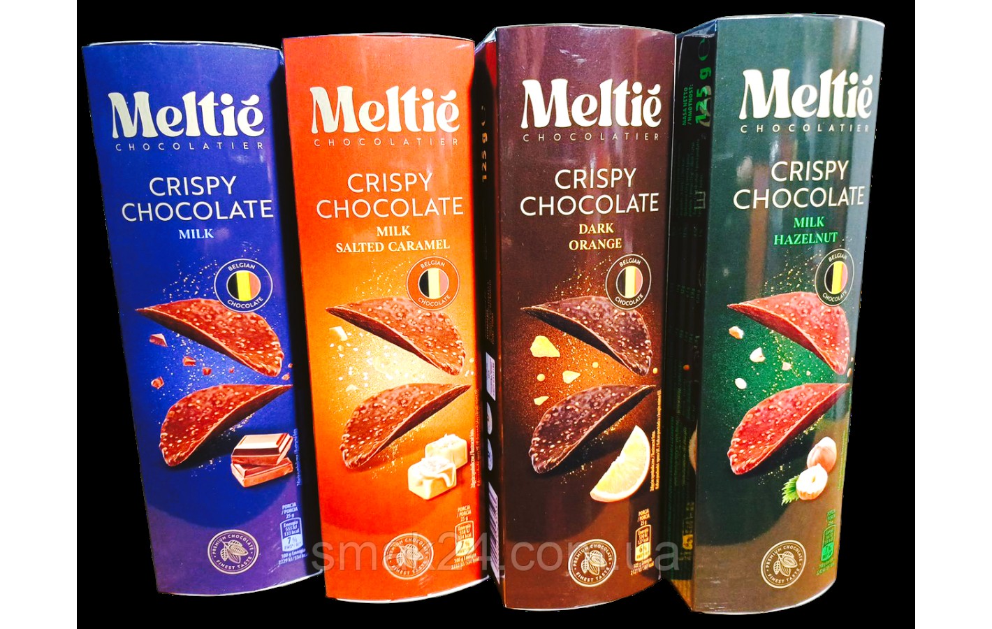 Шоколадные чипсы Meltie Crispy Chocolate Milk Hazelnut 125г Бельгия