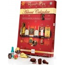 Адвент календарь 24 ликера Royal Des Lys Prestige Dark Chocolate Liqueurs 290 г Германия