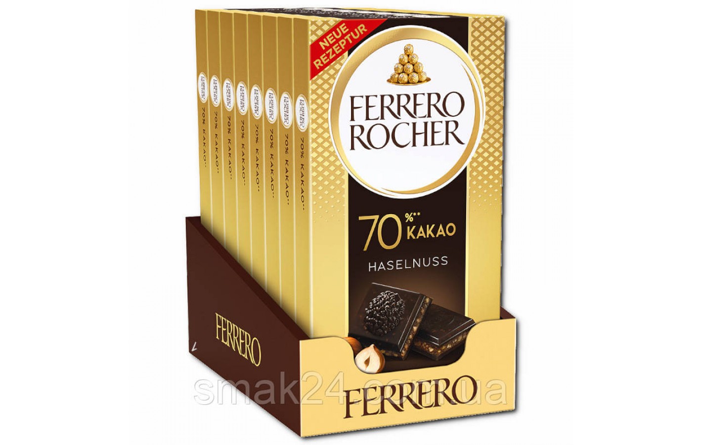 Шоколад черный 70% с фундуком Ferrero Rocher Zartbitter 90г Италия