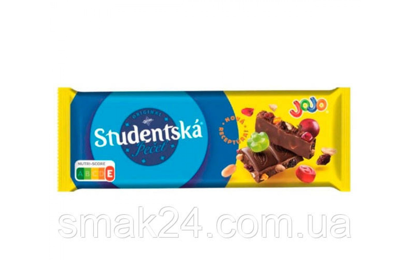 Шоколад молочный с мармеладом,арахисом и изюмом Studentska JOJO Чехия 90г