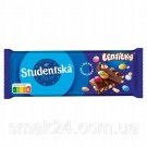 Шоколад молочный с драже, арахисом и изюмом Studentska  Lentilky Чехия 90г