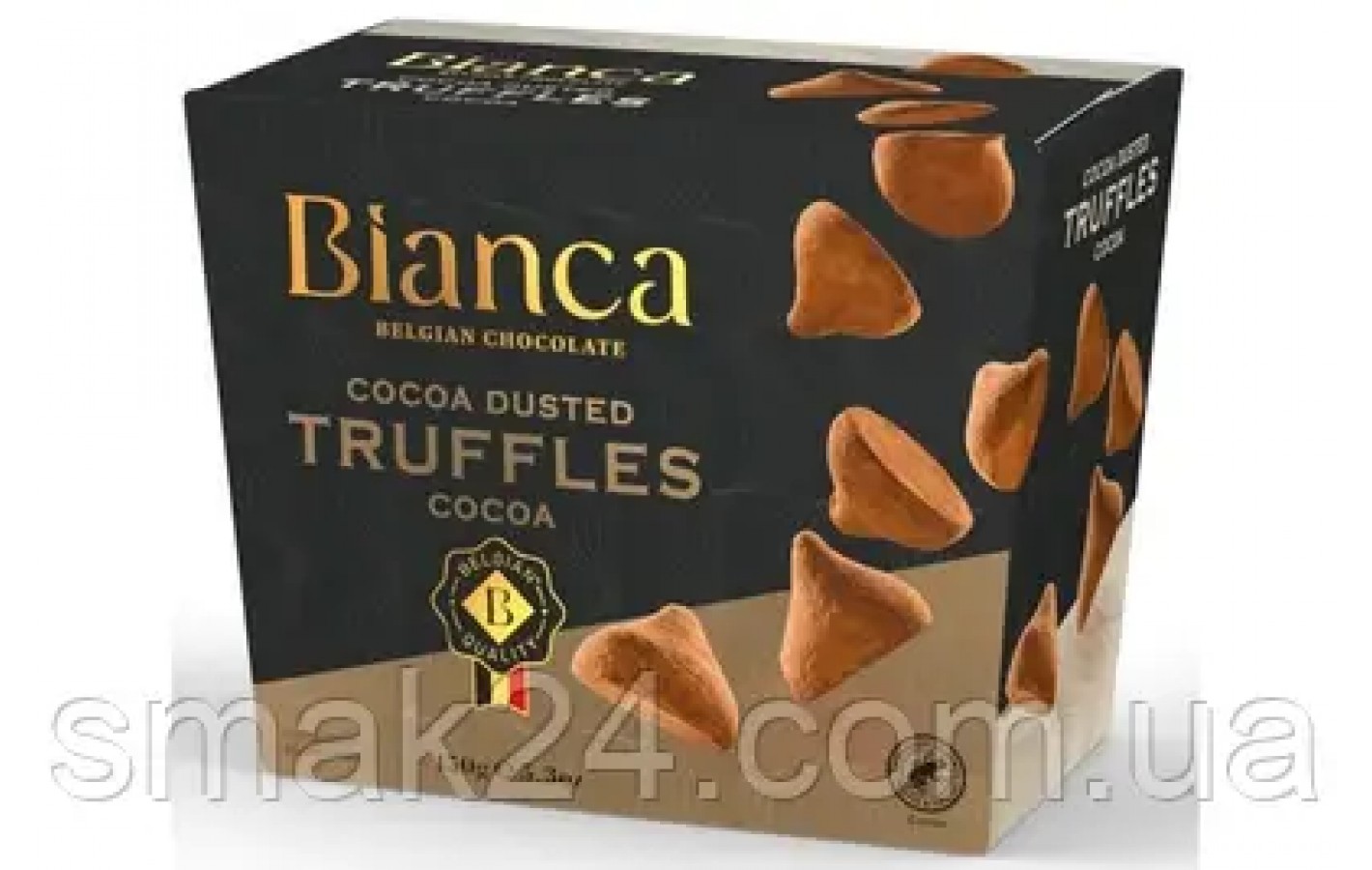 Конфеты трюфельные Какао Bianca  Belgian chocolate Truffles Cocoa  150г Бельгия