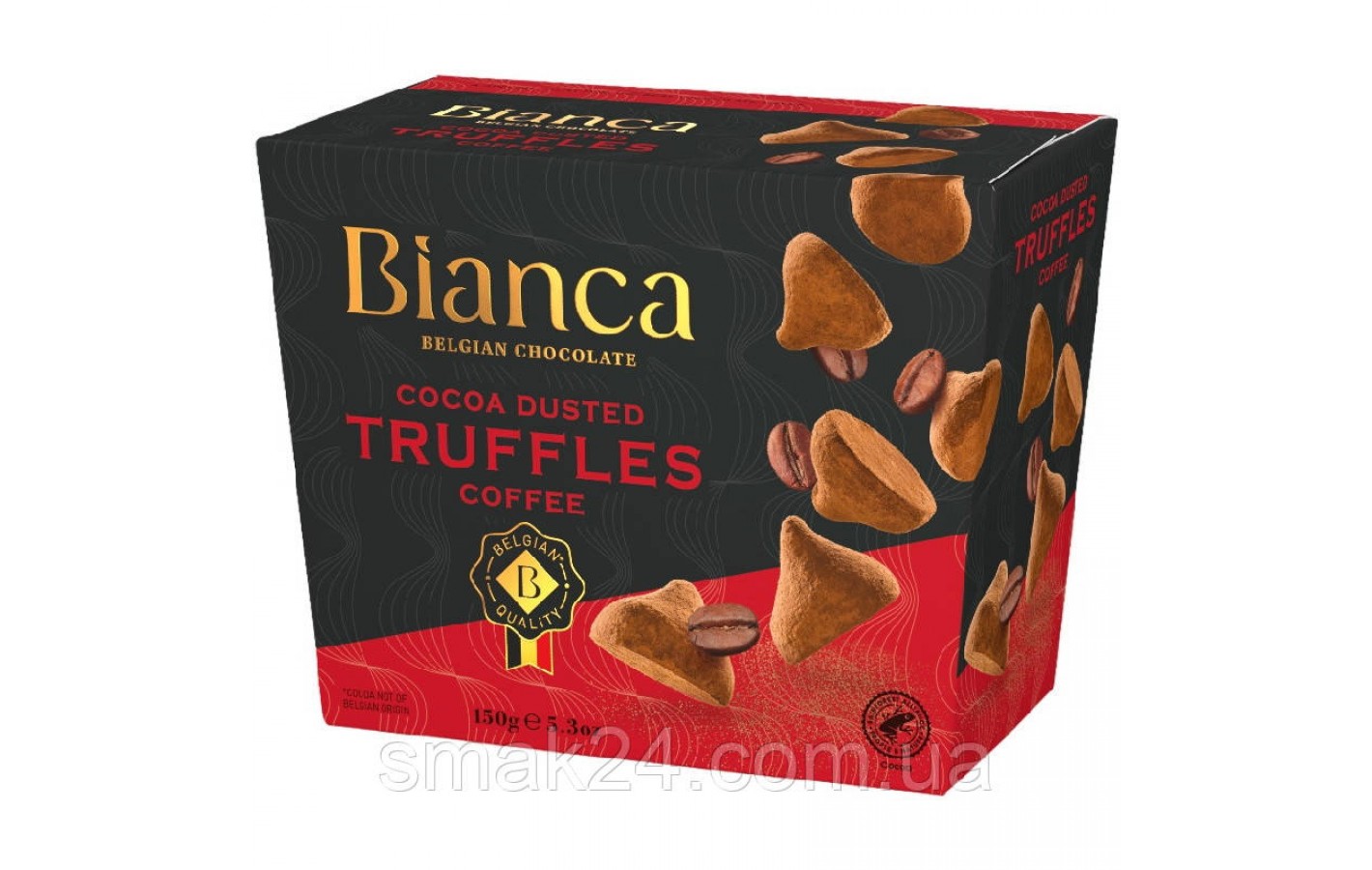Конфеты трюфельные Кофе Bianca  Belgian chocolate Truffles Coffee 150г Бельгия