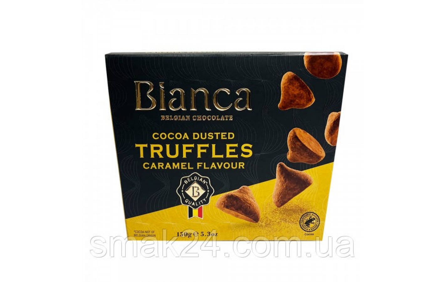 Конфеты трюфельные Карамель Bianca  Belgian chocolate Truffles Caramel  150г Бельгия