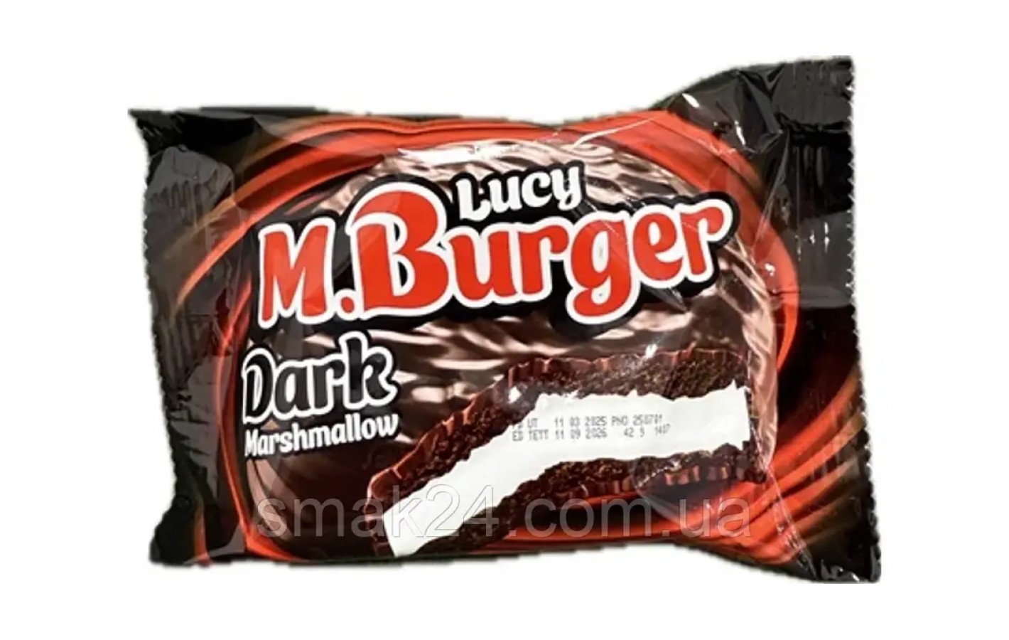 Бисквит-сендвич с маршмеллоу в шоколаде Lucy Mr.Burger 42г