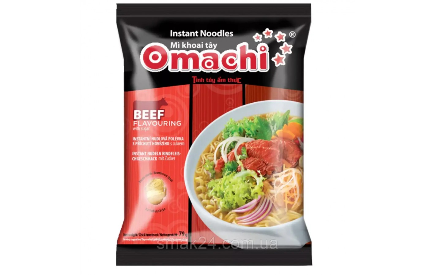 Суп-Лапша  Тушеная говядина RIB Omachi  79 г Вьетнам
