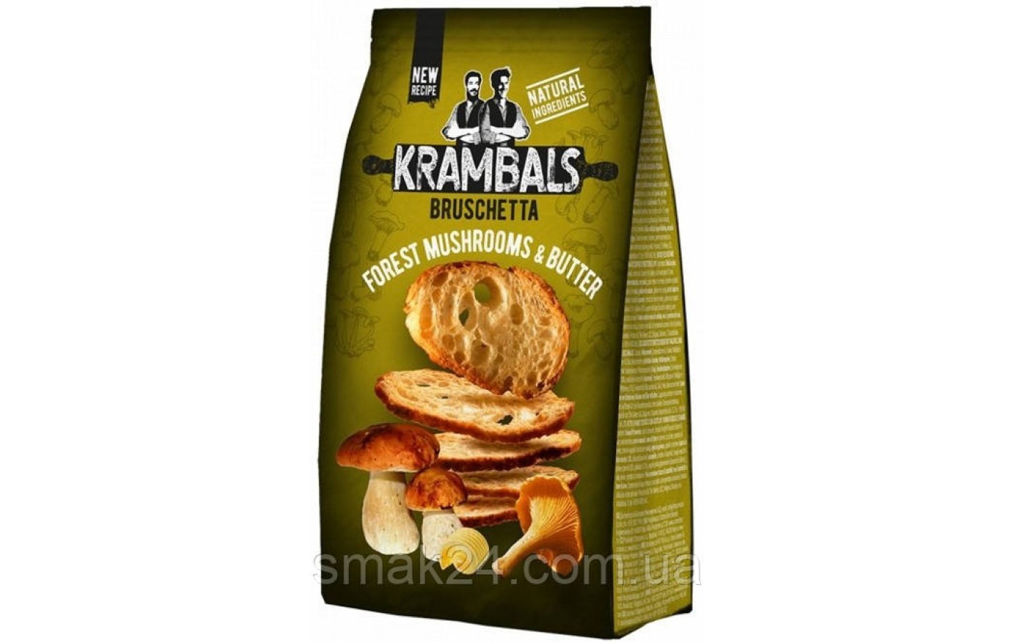 Брускетта с лесными грибами и маслом Krambals Bruschetta Forest Mushrooms & Butter 70г Болгария