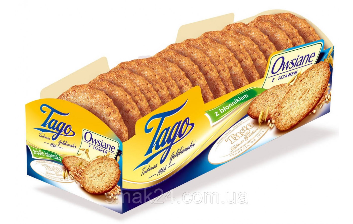 Печенье офсяное с кунжутом Tago 185г Польша