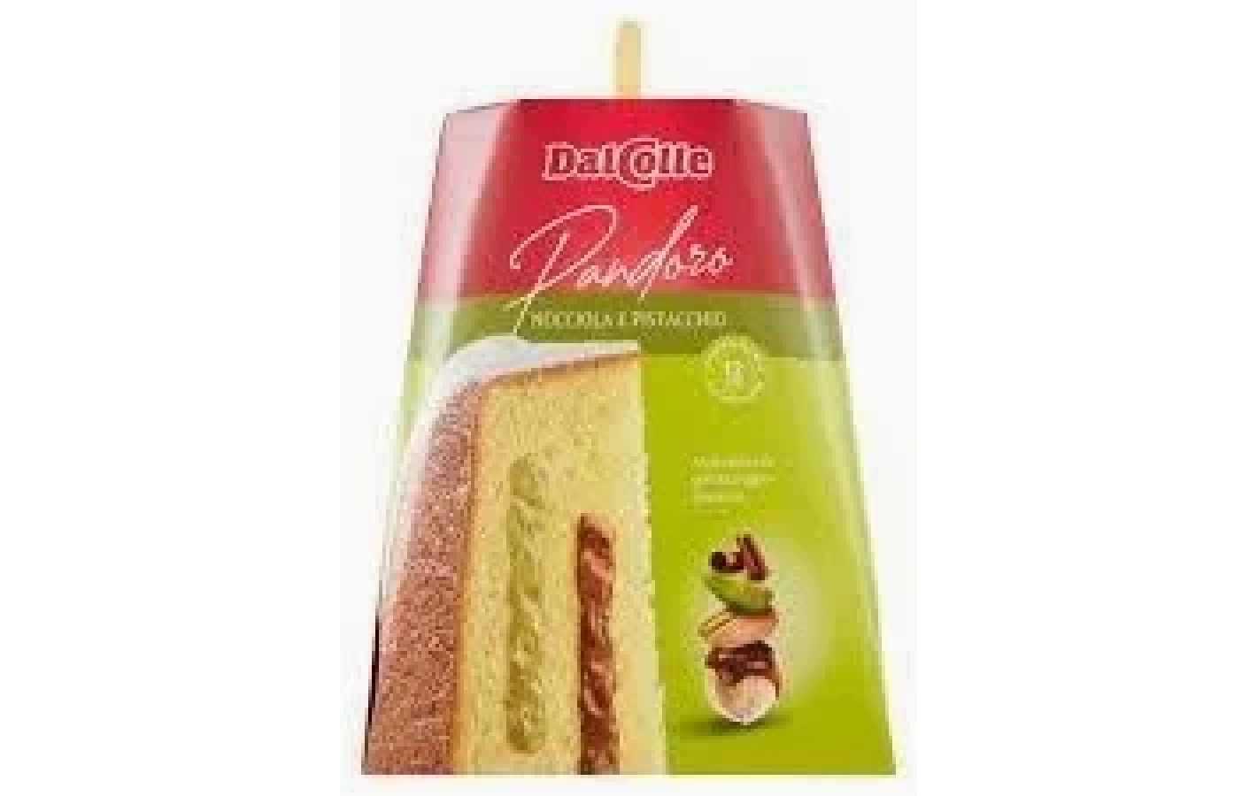Панеттоне (Кекс) з шоколадно-фісташковим кремом Dal Colle Pandoro Nocilla e Pistacchio 750г Италия